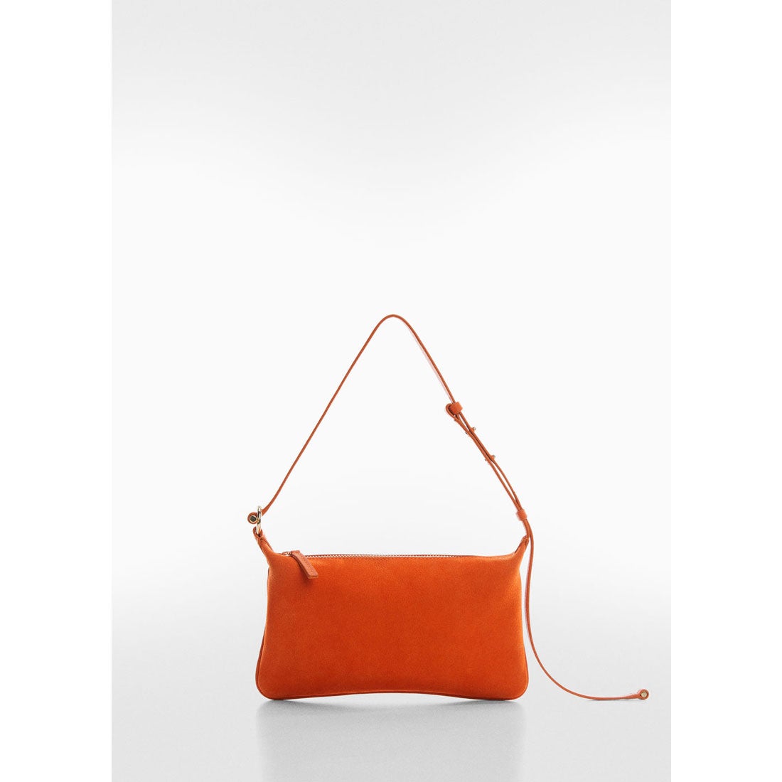 レザーレザーハンドバッグ P-- TOUTOU （オレンジ） -MANGO - マンゴ