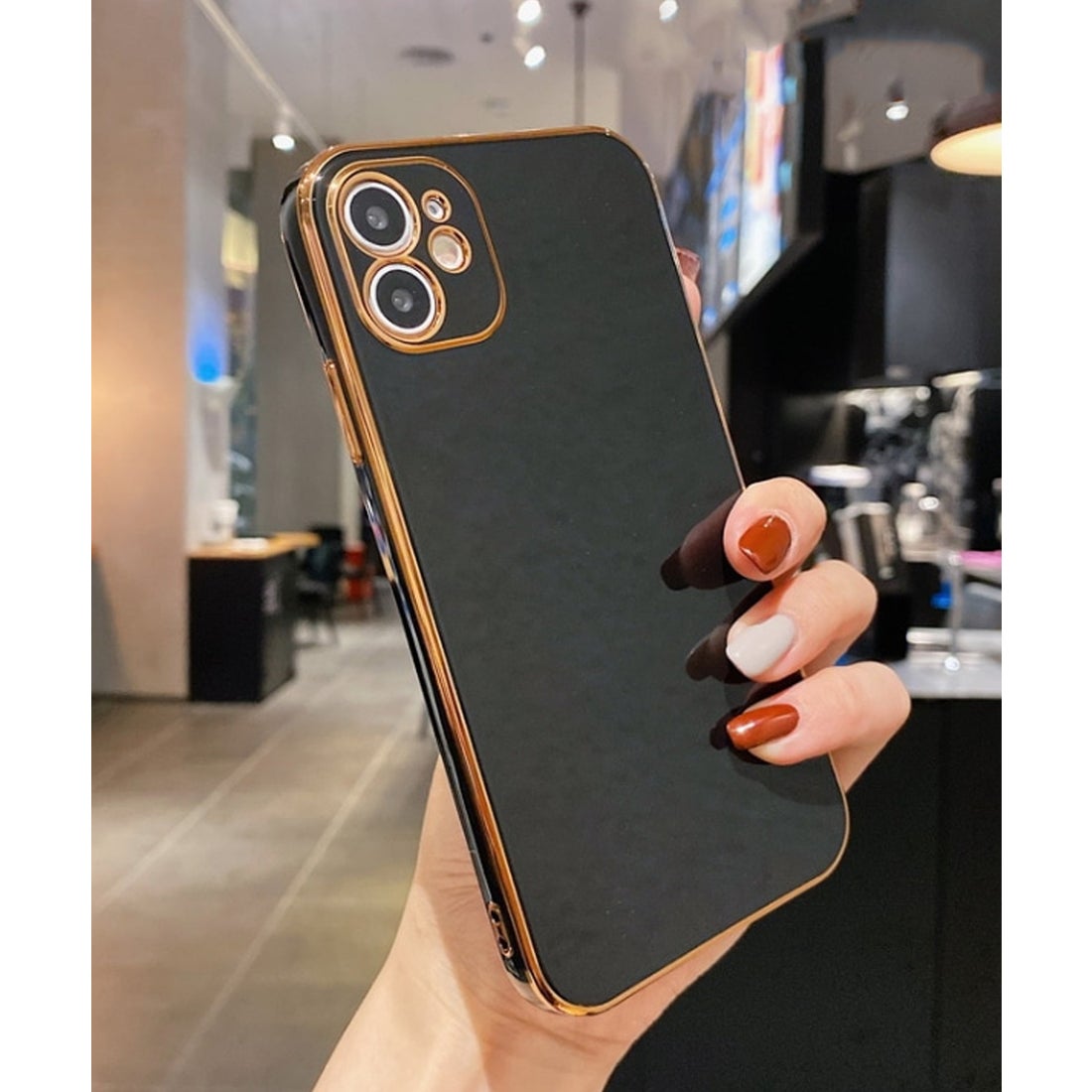 ショップニコニコ ShopNikoNiko iPhoneケース ゴールド メッキフレーム