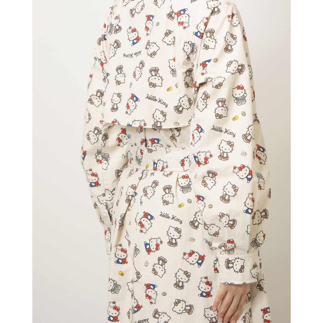 ニーナミュウ Ninamew 総柄ナイロントレンチコート （WH