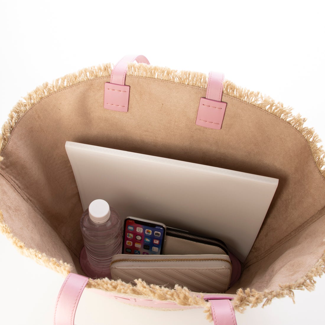 ヌメロヴェントゥーノ N21 ジュート バスケットバッグ （Pink