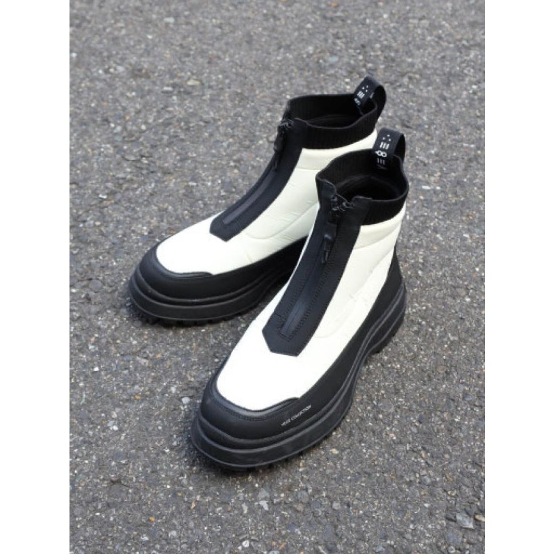 ヌエール nouer VEGE×nouer ラバーファスナースノーブーツ （ブラック