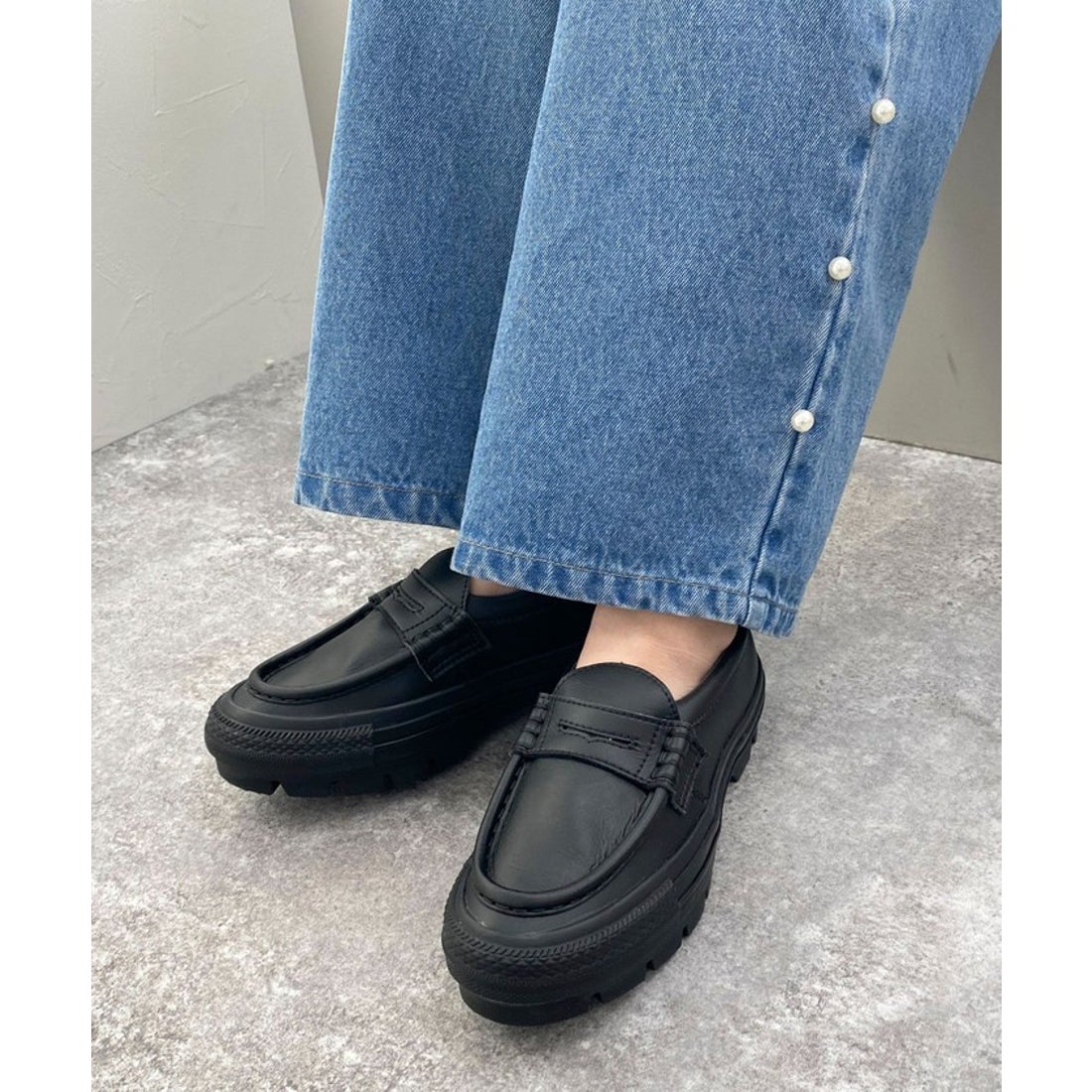 フレディエミュ fredy emue CONVERSEオールスターチャンクローファー