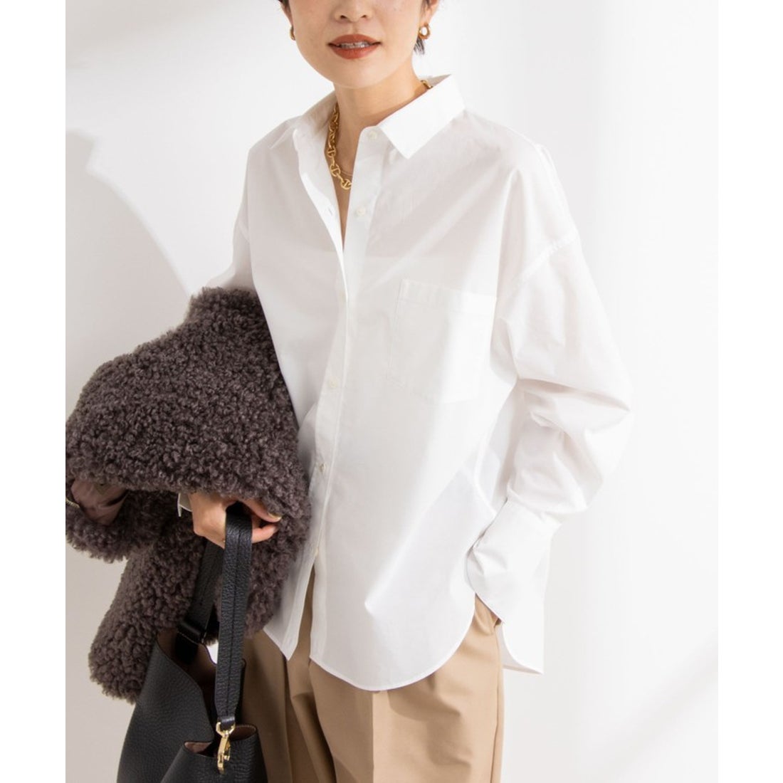 ノーリーズソフィー NOLLEY'S sophi タイプライター2WAYシャツ