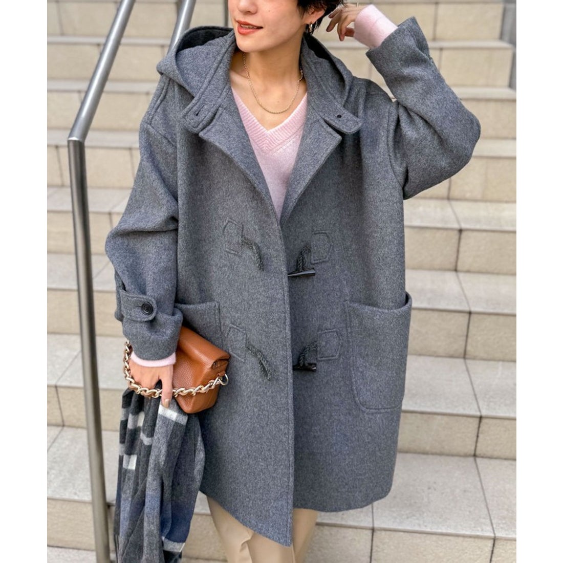 HO‼️Brilla ダッフルコート Mサイズ ダークグレー HO‼️Brilla