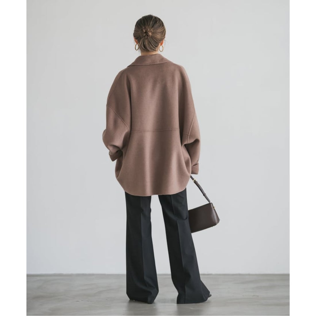 ノーブル NOBLE Super160s リバードルマンショートコート （ベージュ