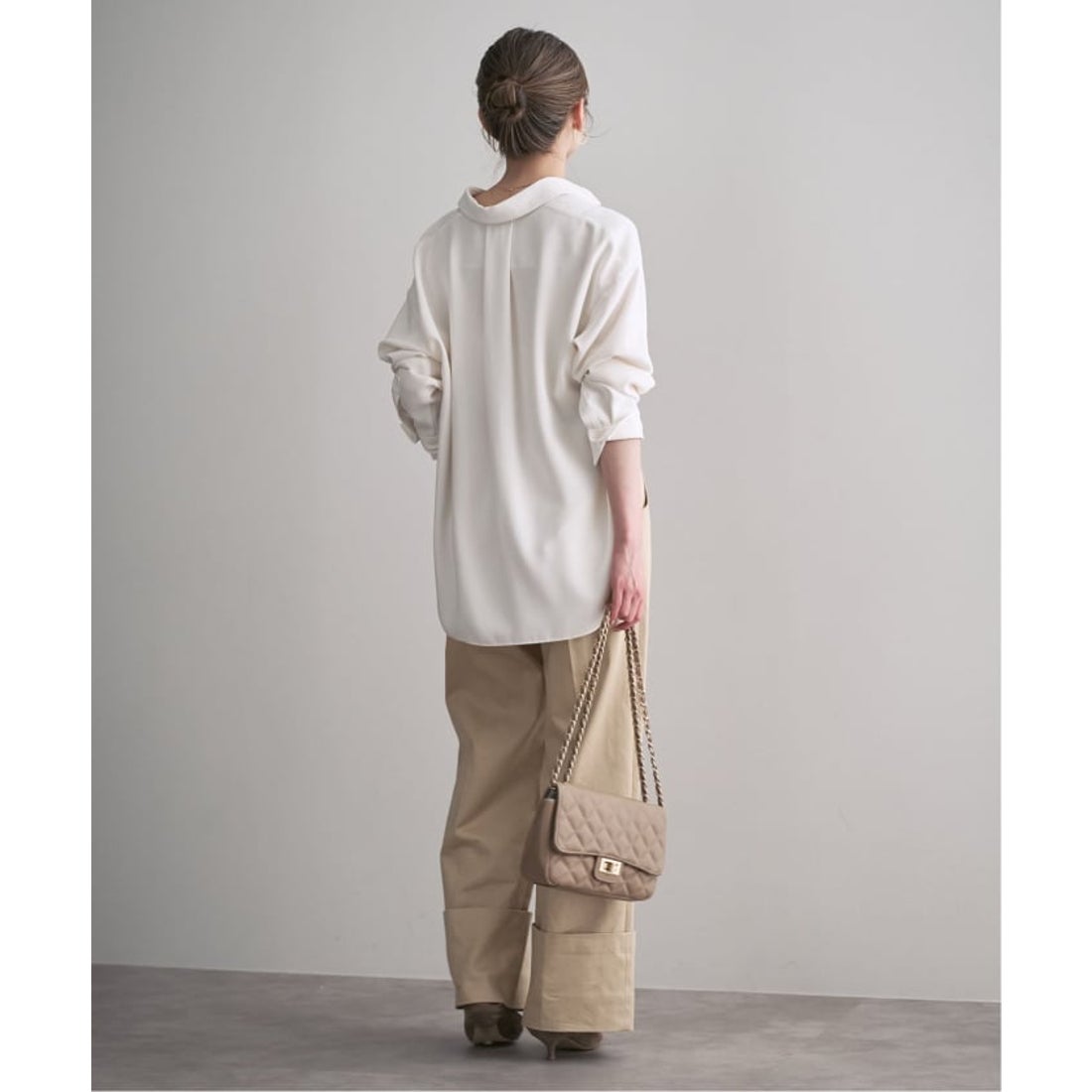 ノーブル NOBLE 《追加》シーズンカラープレーンシャツ14 （ホワイト