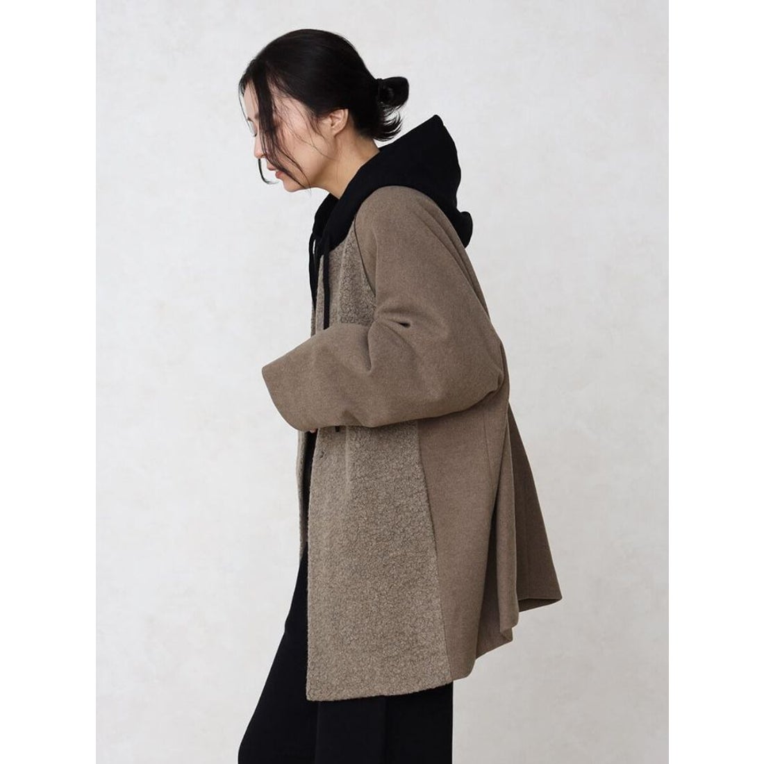 クローブ CLOVE ブークレードッキングノーカラーコート （ブラック