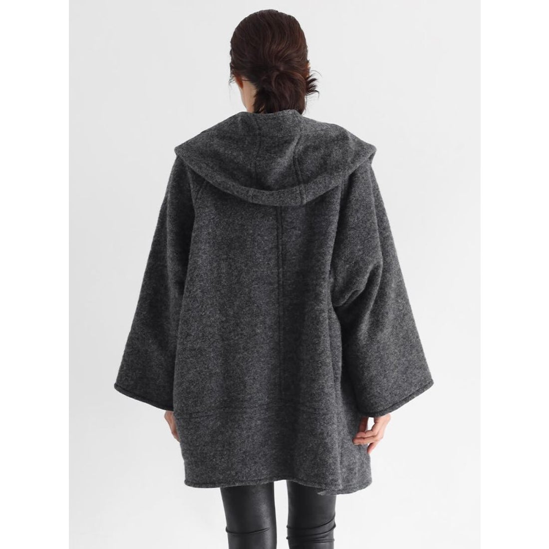 クローブ CLOVE 圧縮ウールフードコート （ライトグレー