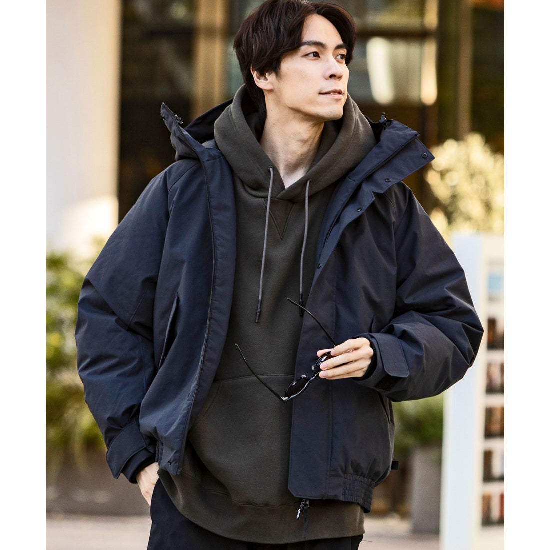 プラスフェニックス +phenix BOMBER DOWN JACKET ボマー ダウン