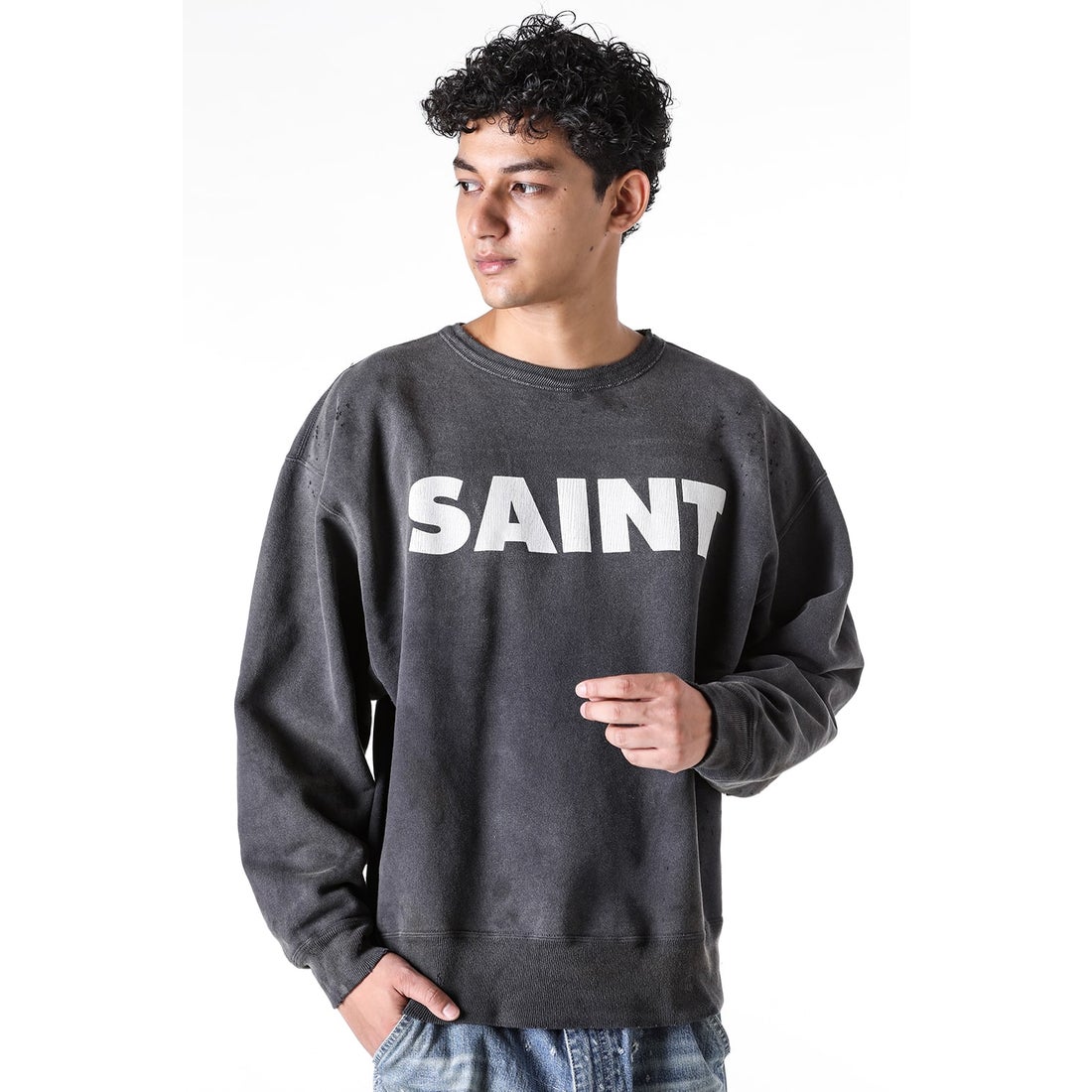 セントマイケル SAINT Mxxxxxx SAINT Sweat shirt （Black