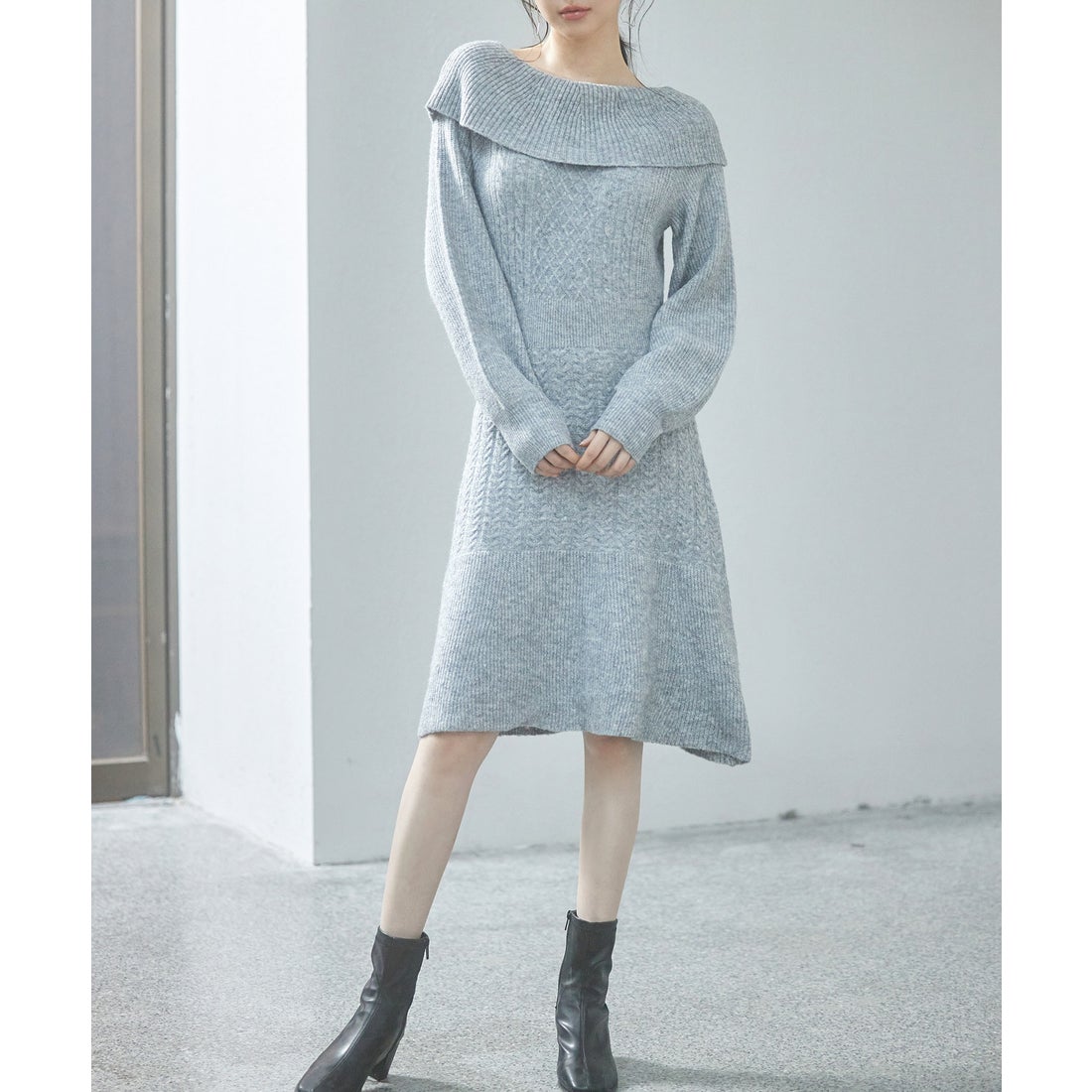 AUSTIN REED グレー 長袖ひざ丈ワンピース おまとめ AUSTIN REED