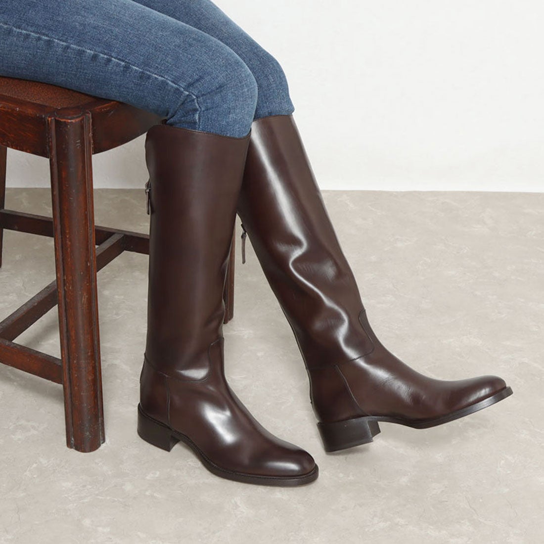 サルトル SARTORE クロスストラップバックジップロングブーツ