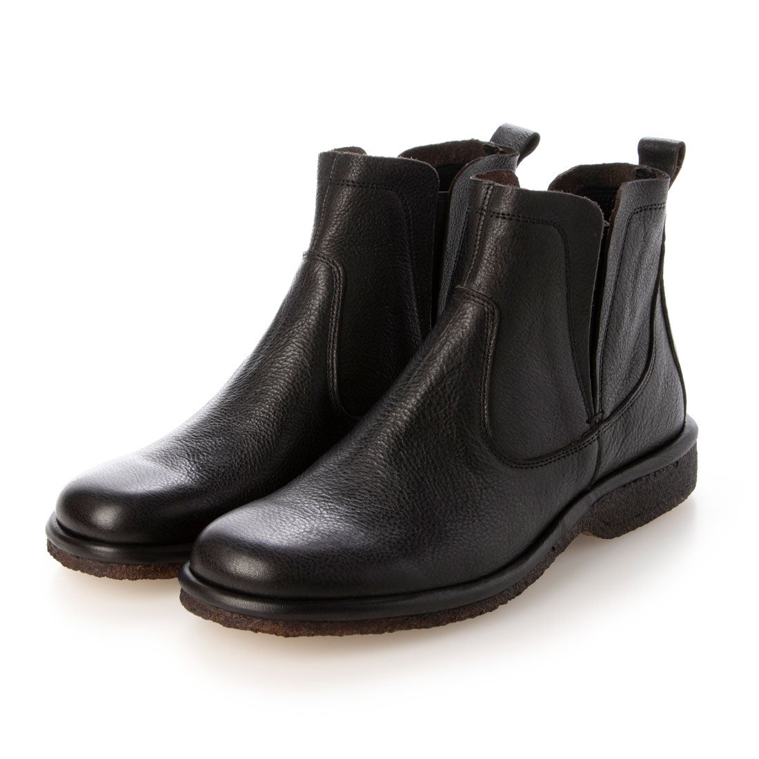 SAYA 【プラット製法】本革サイドゴアブーツ(ブラック) -【公式】ラボ