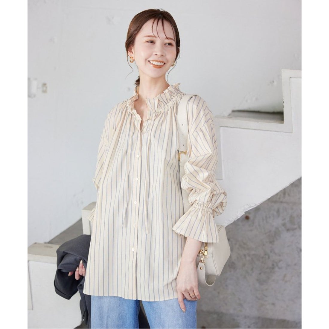 スローブ イエナ SLOBE IENA 《追加》タイプライターフリルカラー