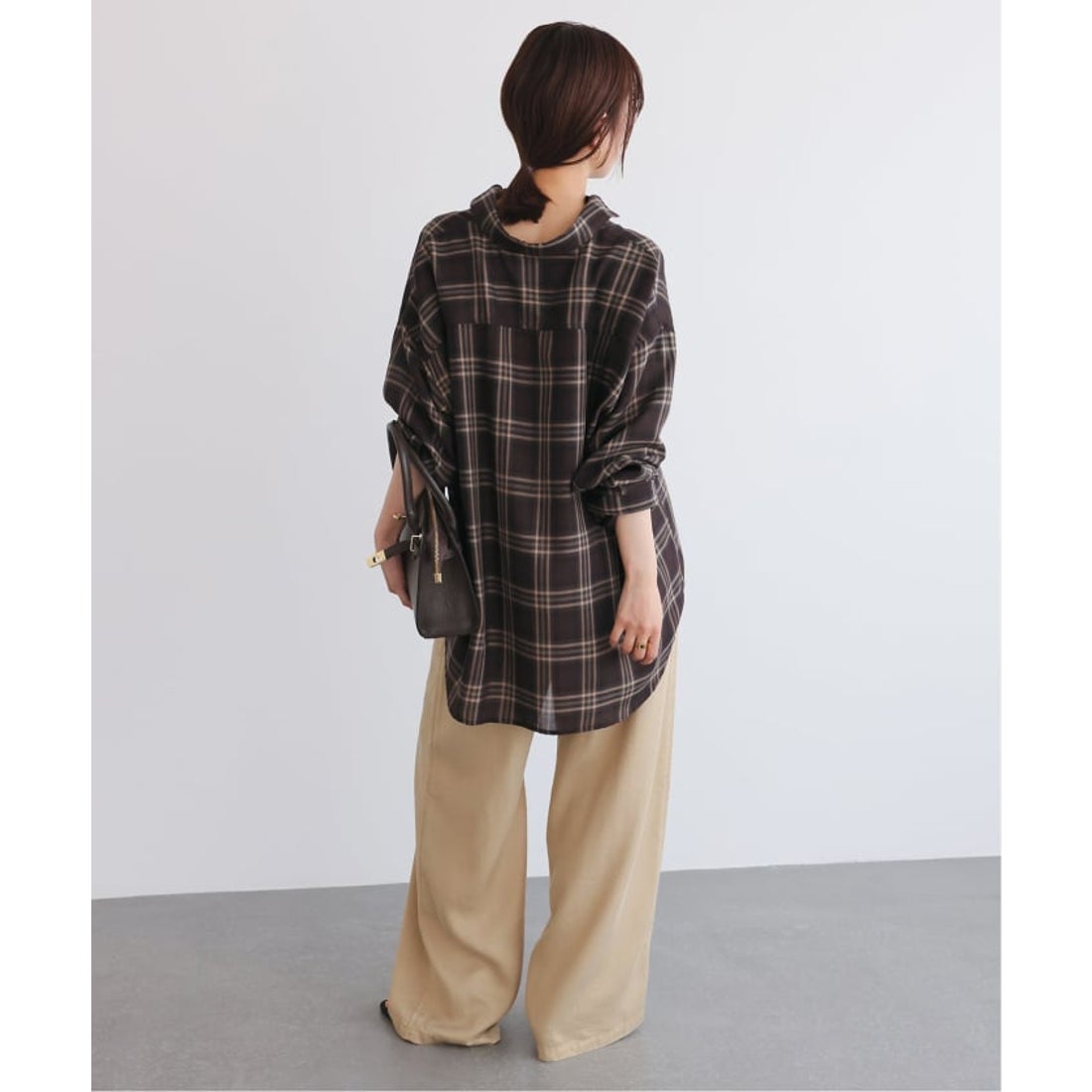 スローブ イエナ SLOBE IENA 《追加》ビエラチェックルーズシャツ