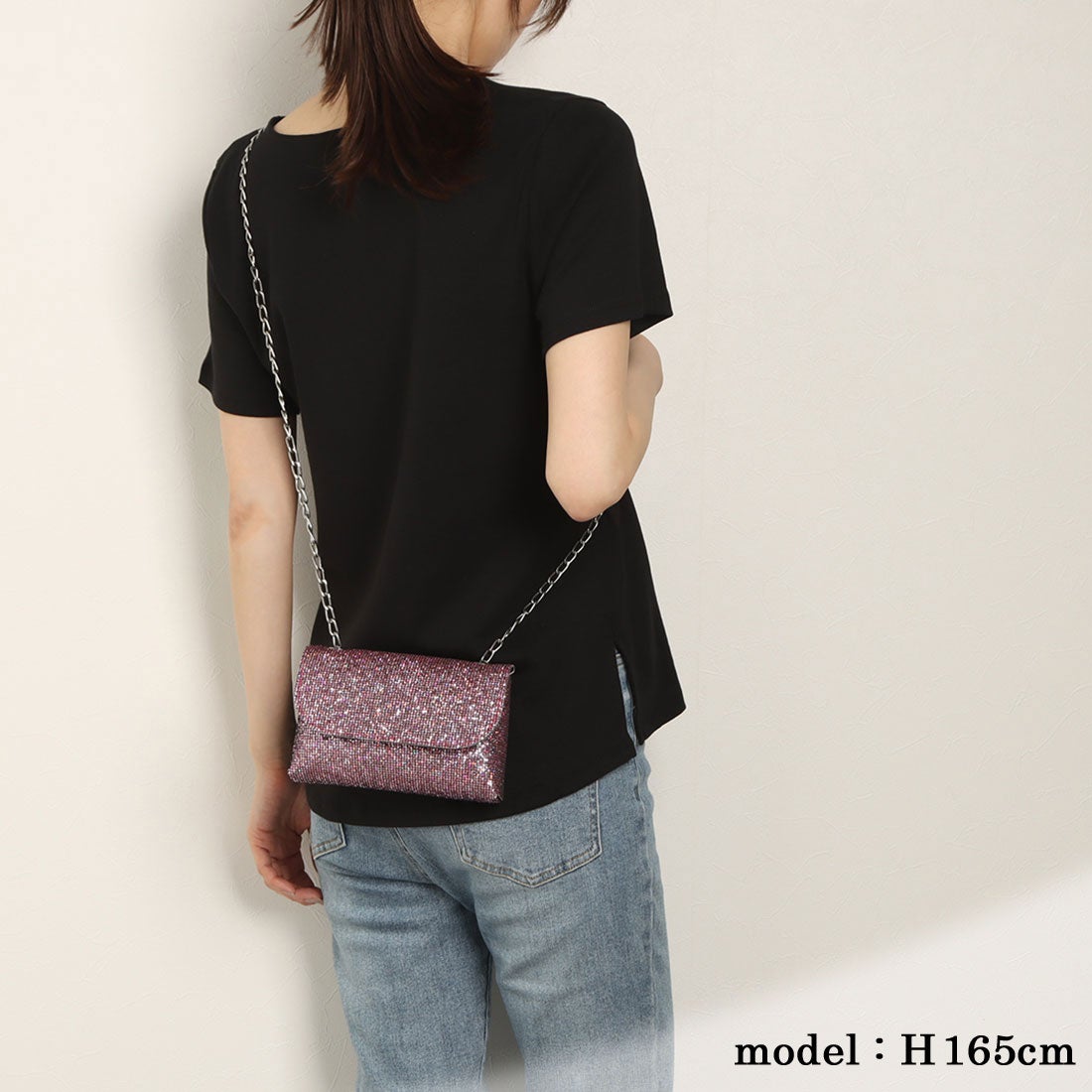 スタイルブロック STYLEBLOCK キラキラグリッターチェーンショルダー