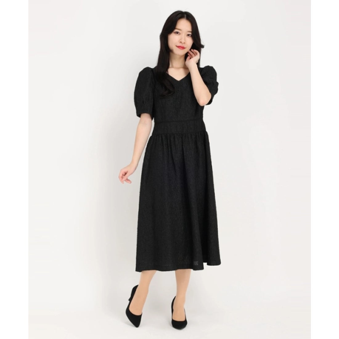 ストロベリーフィールズ STRAWBERRY FIELDS ワンピース （ブラック