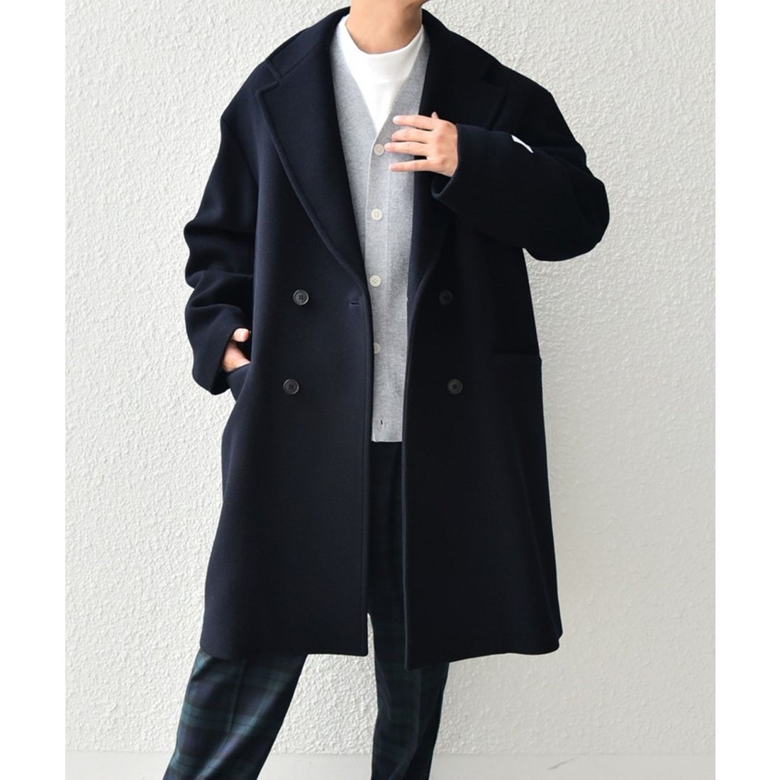 シップス エニィ SHIPS any SHIPS any: PURE WOOL MELTON ダブル