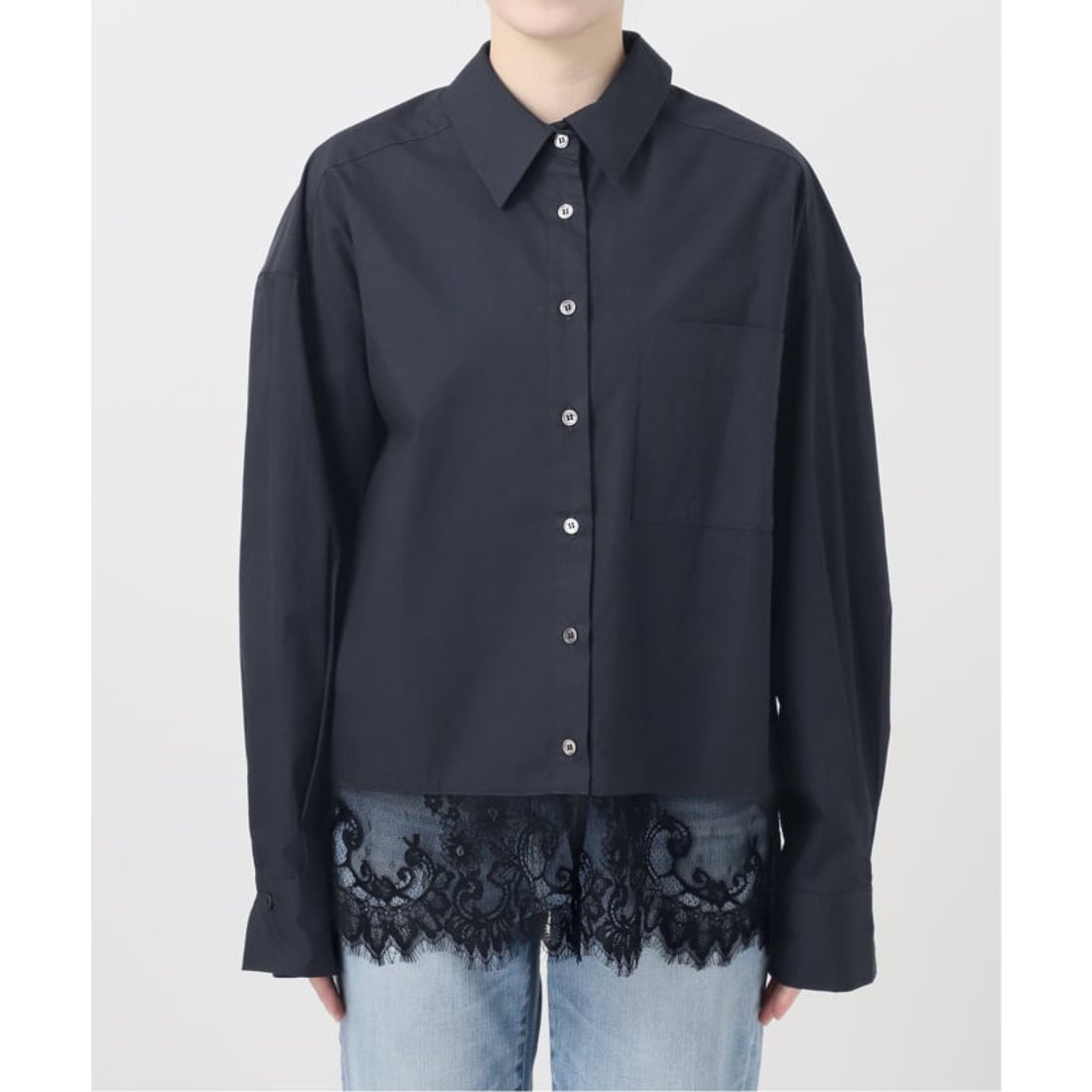 スピック＆スパン Spick & Span 《予約》レースタイプライターシャツ