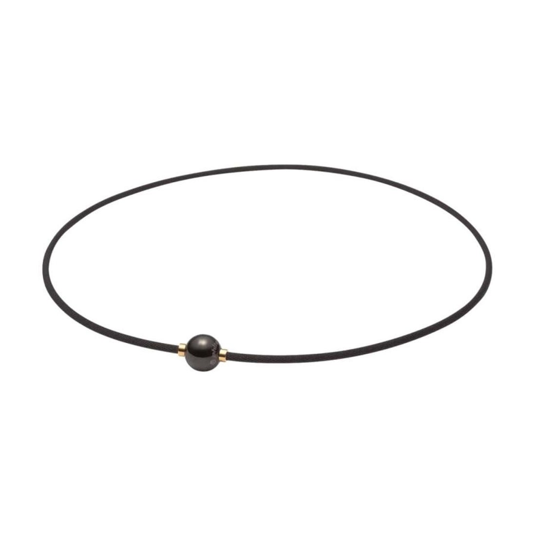 ファイテン Phiten RAKUWAネック メタックス ミラーボール （ブラック