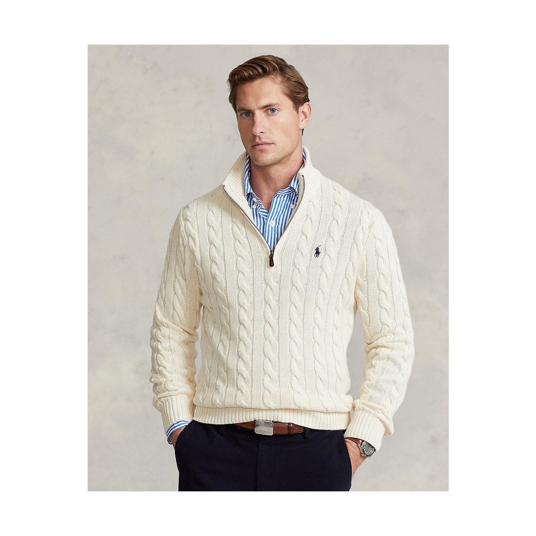 ポロ ラルフ ローレン POLO RALPH LAUREN ケーブルニット コットン