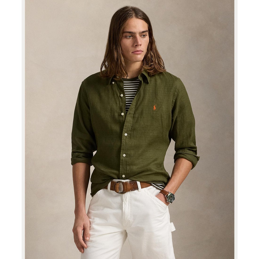 ポロ ラルフ ローレン POLO RALPH LAUREN クラシック フィット リネン