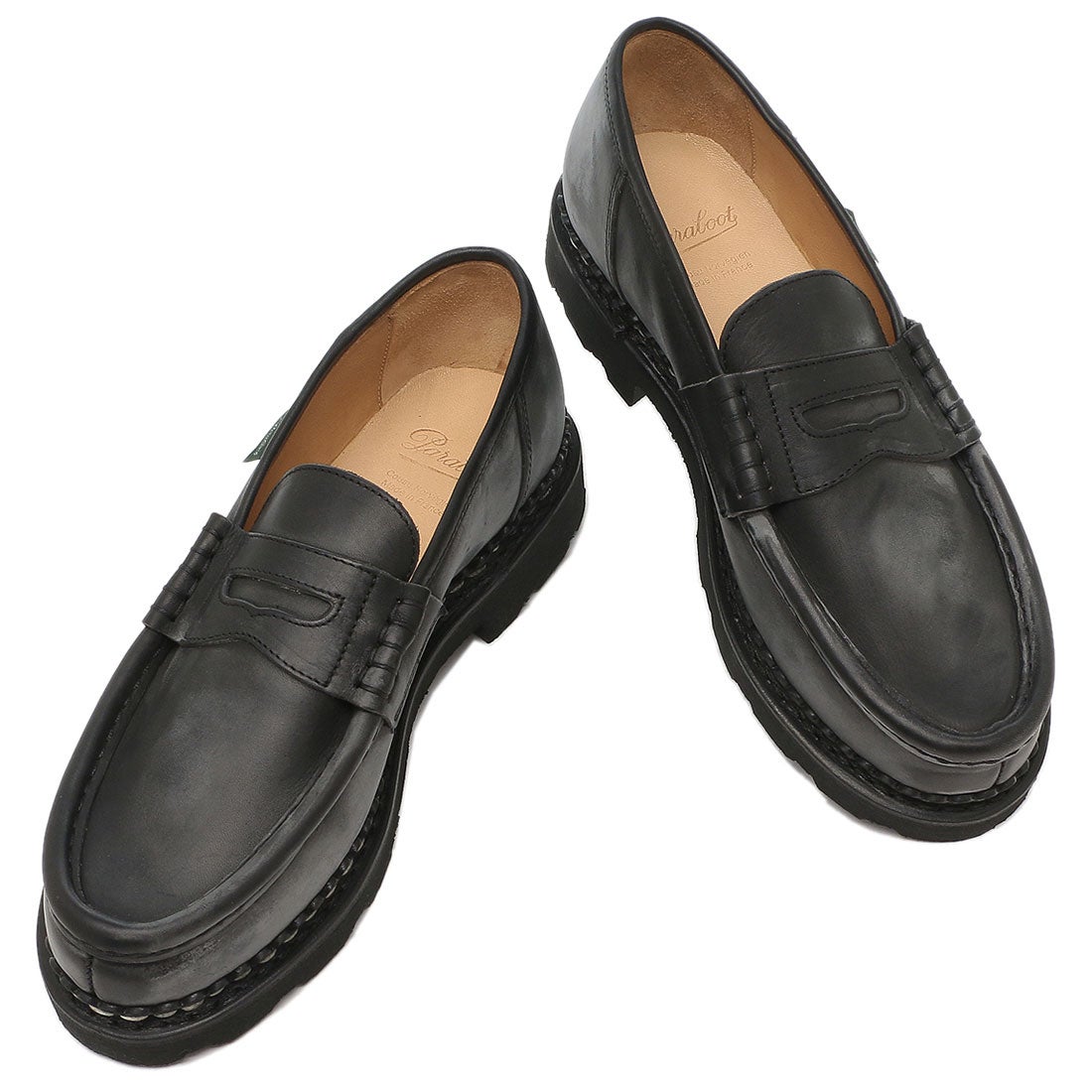 パラブーツ Paraboot ローファー オックスフォード ランス ブラック