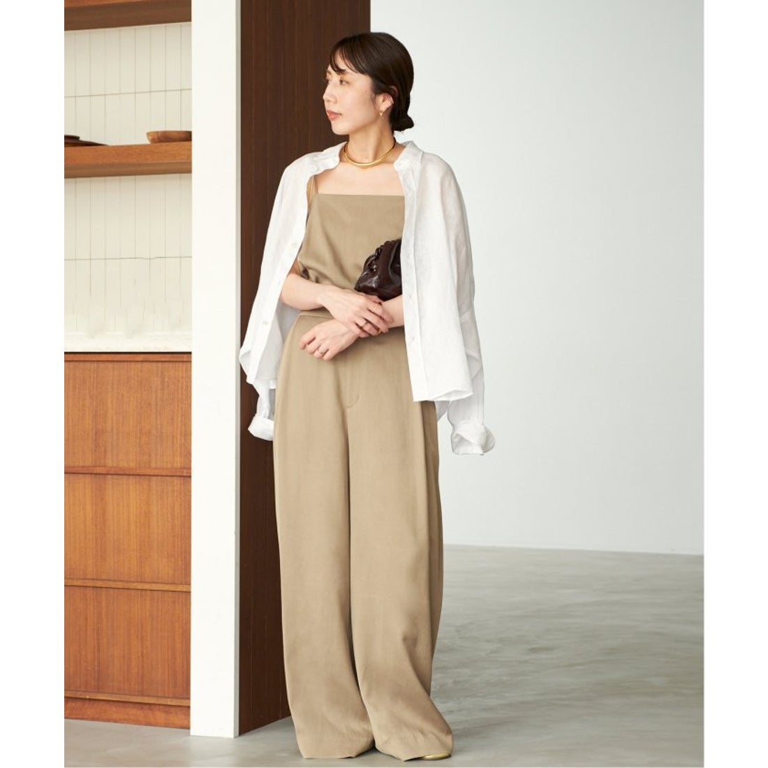 プラージュ Plage 《追加》fibril linen 混 キャミソール （ブラック