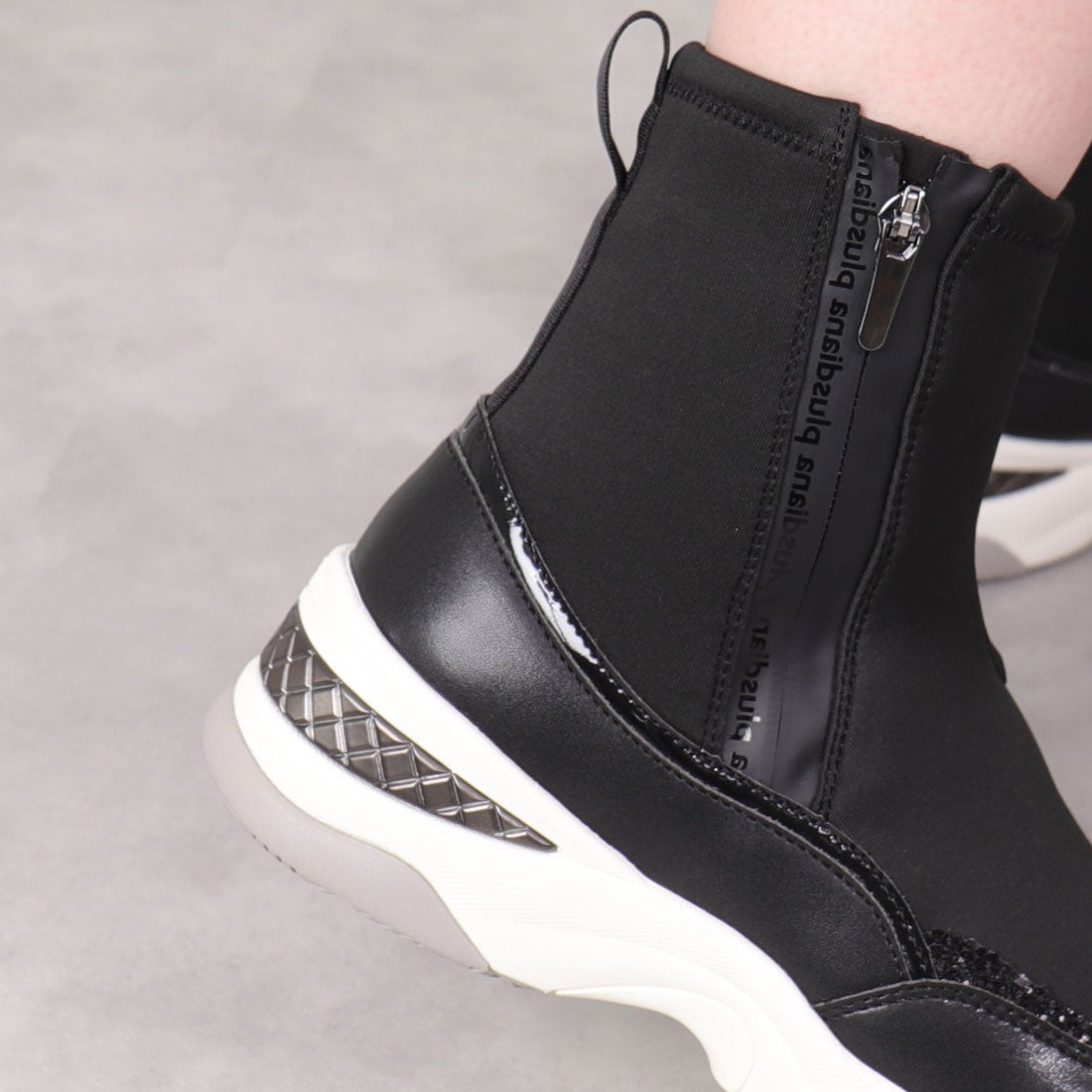 プラスダイアナ ＋diana 【レイン対応】オールウェザーショートブーツ