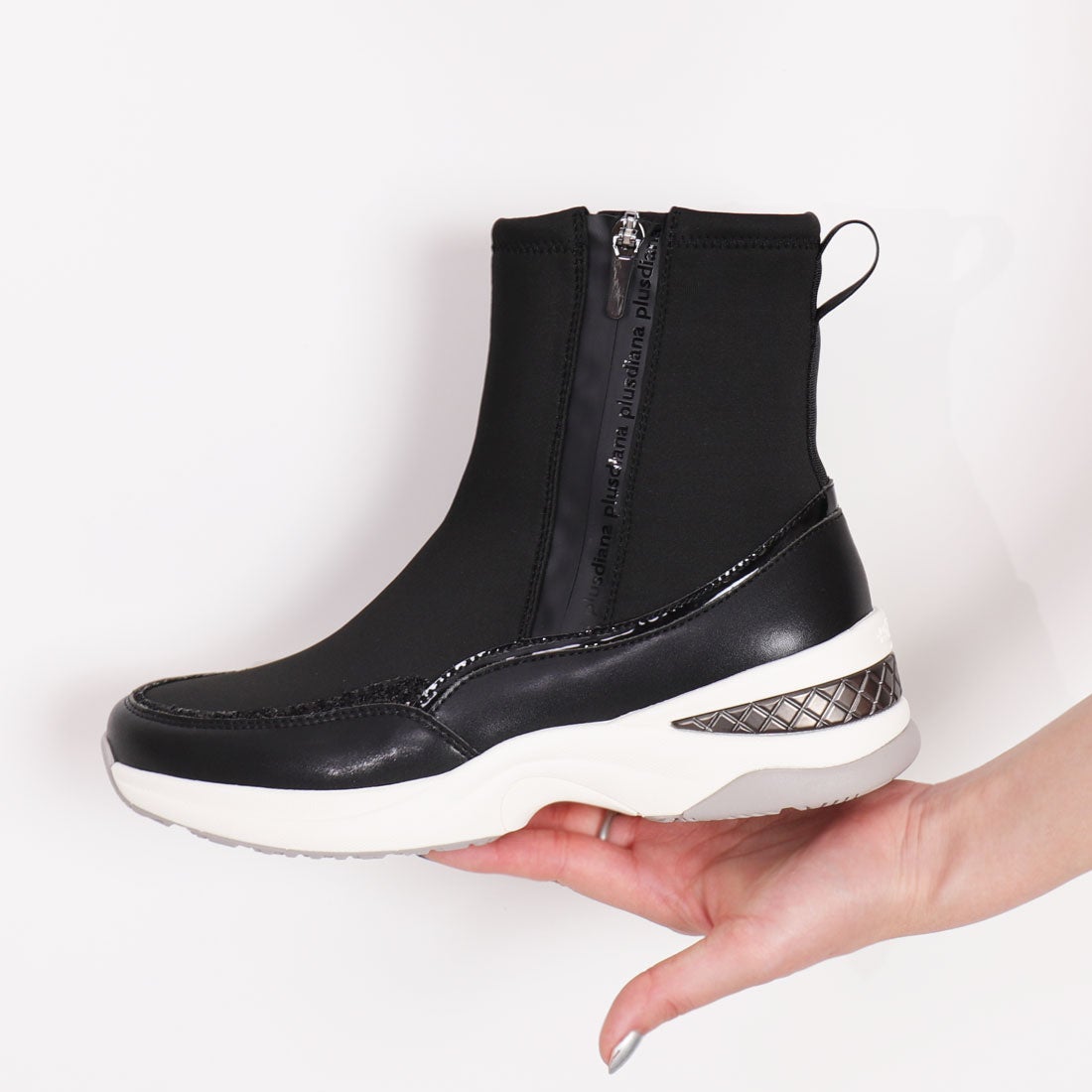 プラスダイアナ ＋diana 【レイン対応】オールウェザーショートブーツ