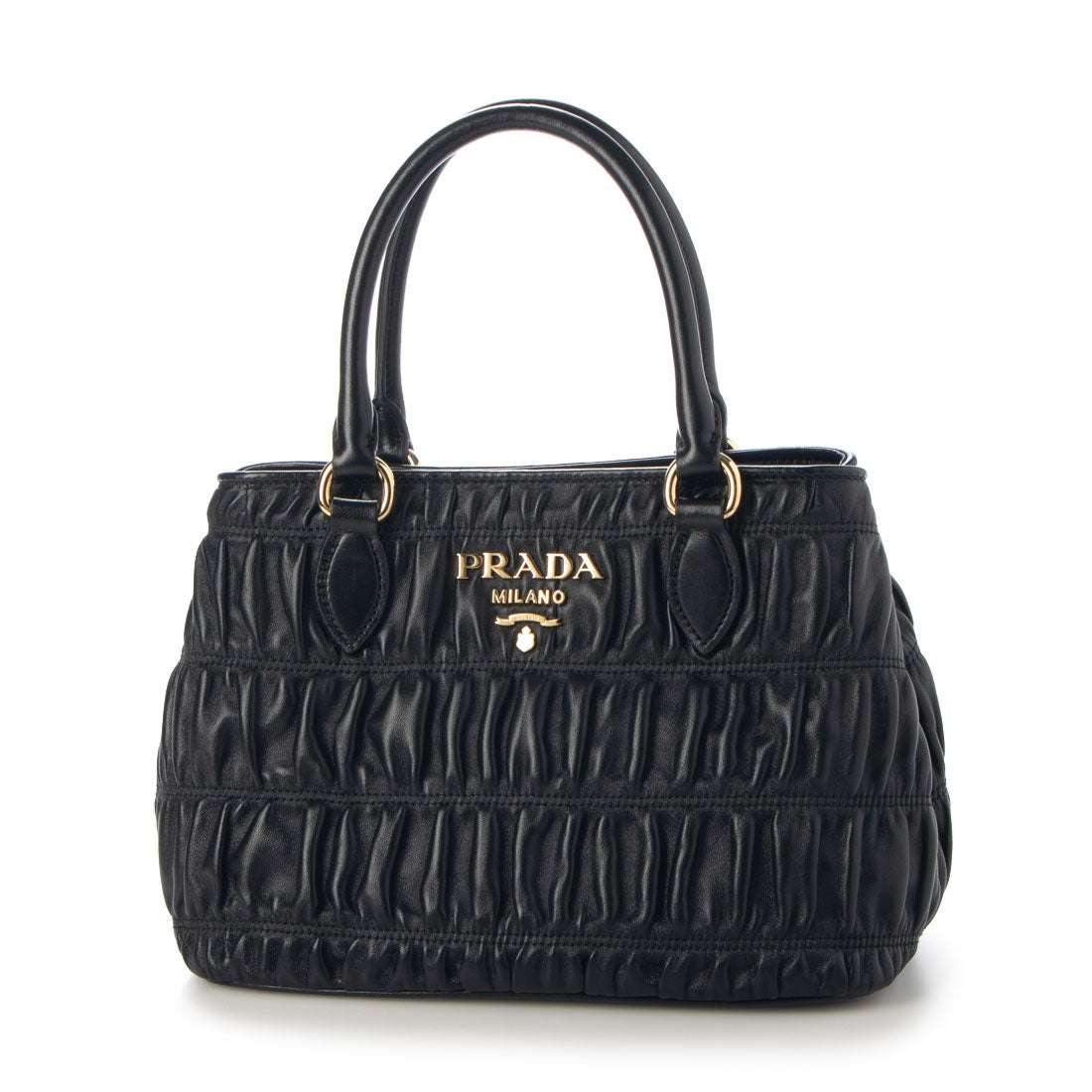 プラダ PRADA ☆プリーツレザー2WAYハンドバッグ - BORSA A MANO IN