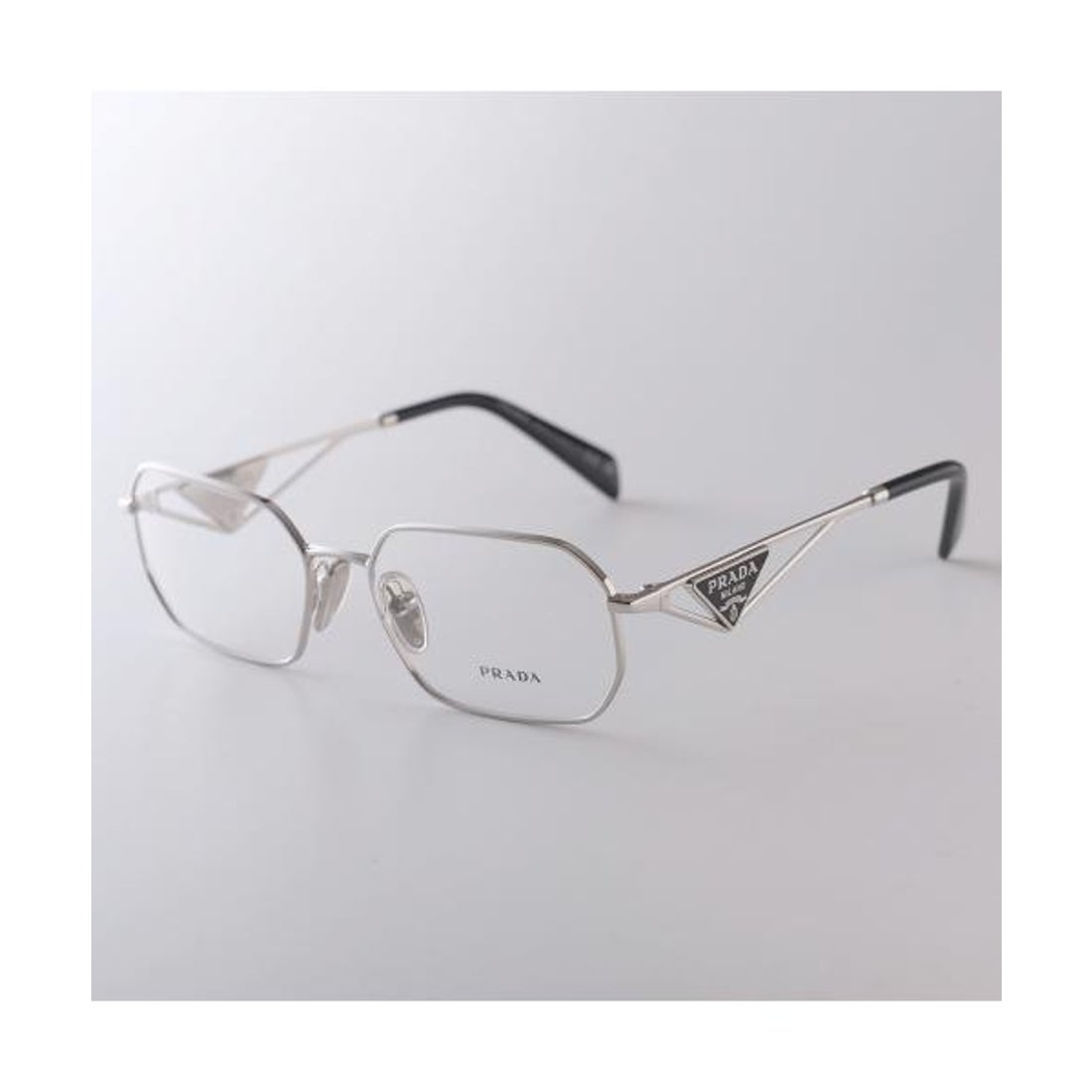 プラダ PRADA PRADA メガネ VPR A53V ポリゴン型 メタルフレーム