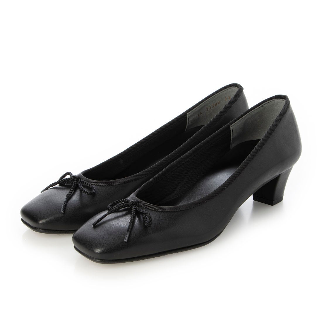 リズ ラフィーネ Riz raffinee 【WEB限定】スクエアトゥリボンパンプス