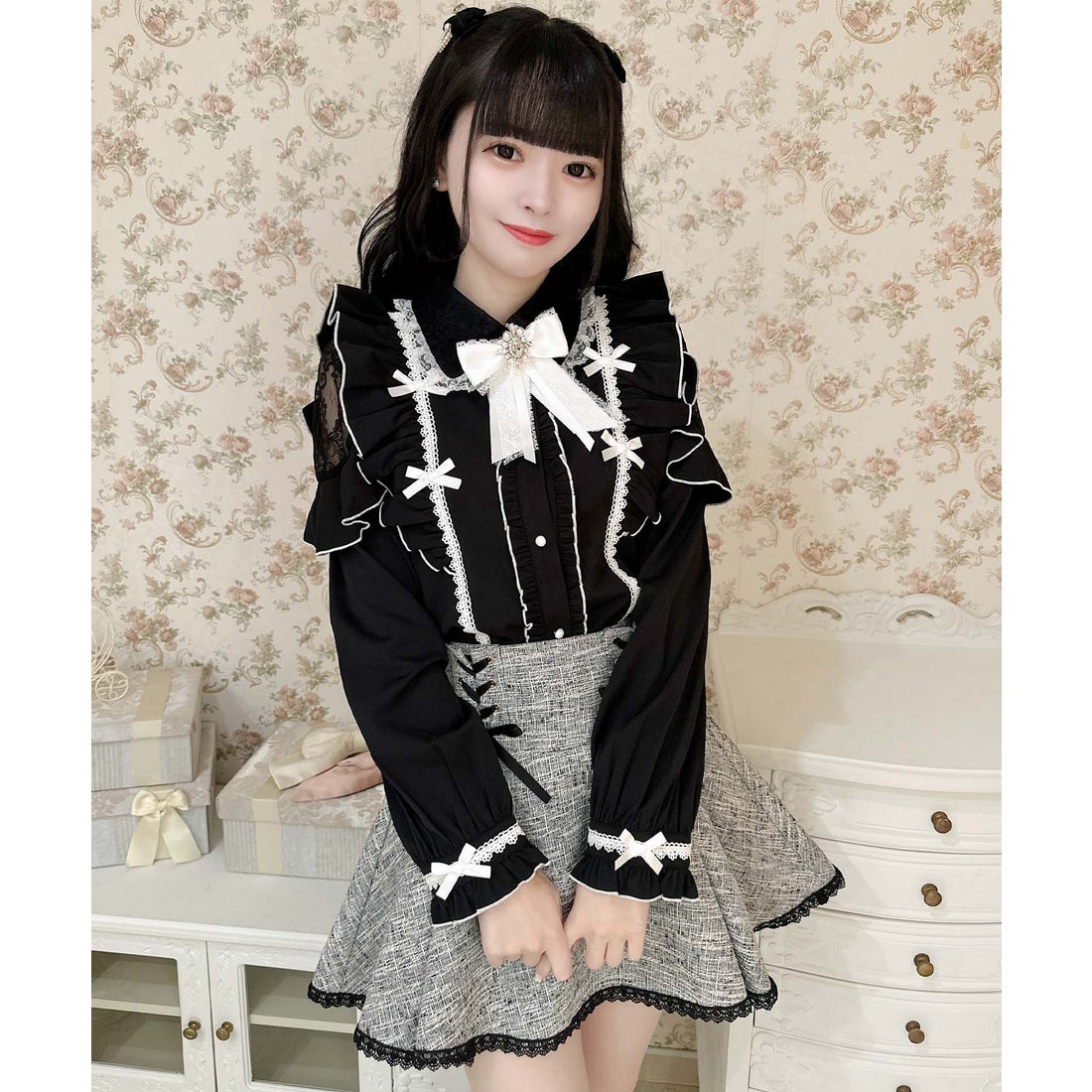 ロジータ ROJITA プチリボンブラウス （ブラック） - ファッション通販