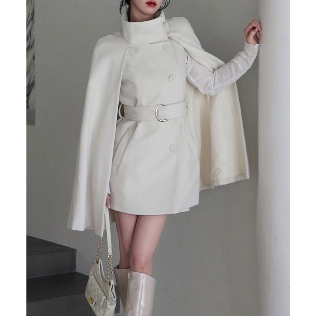 ロイヤルパーティー ROYAL PARTY ケープコート （オフホワイト