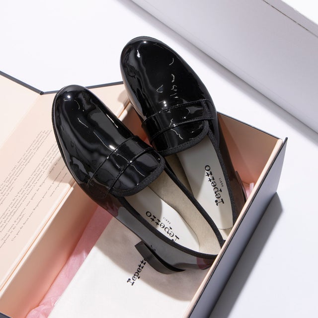 Repetto 〇レペット repetto MICHAEL New size （ブラックエナメル