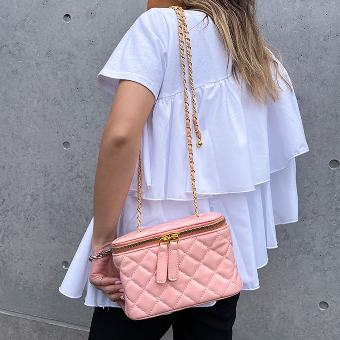 リアルスタイル REAL STYLE ショルダーバッグ キルティング チェーン