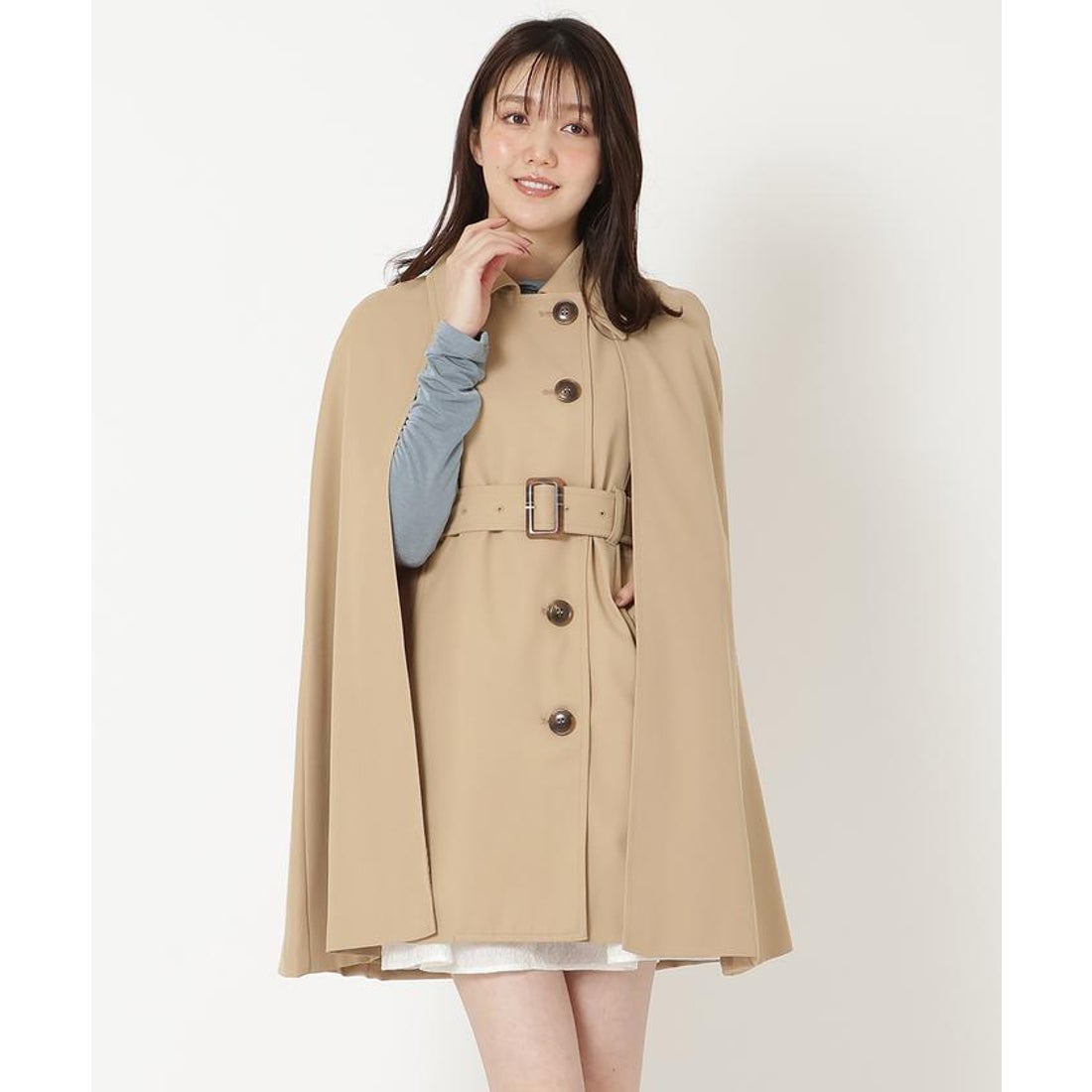 レディアゼル REDYAZEL ケープスプリングコート （ベージュ
