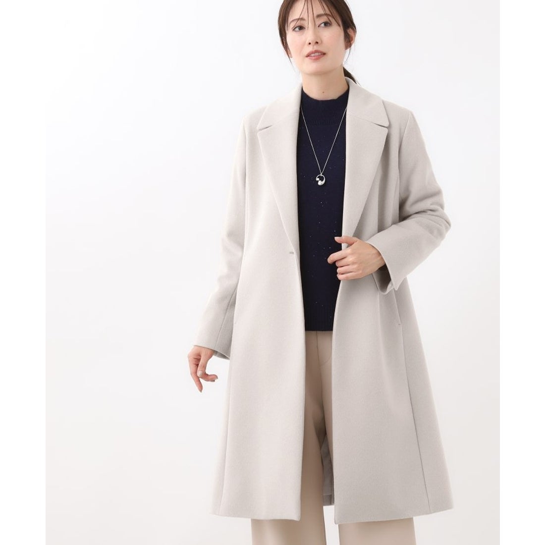 リフレクト Reflect 【定番人気】テーラードカラーロングウール混