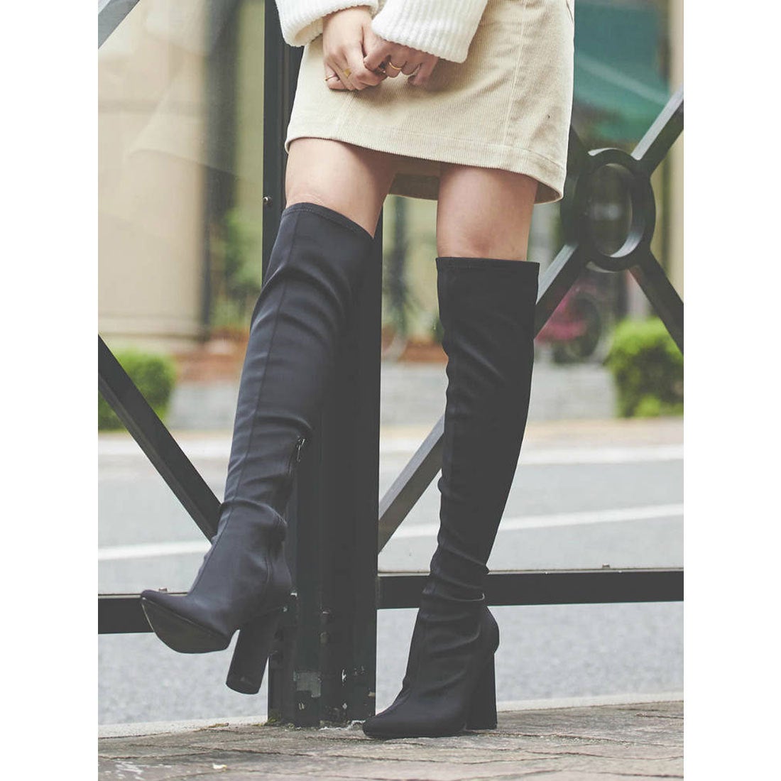 リゼクシー RESEXXY ニーハイブーツ （ブラック） -靴＆ファッション