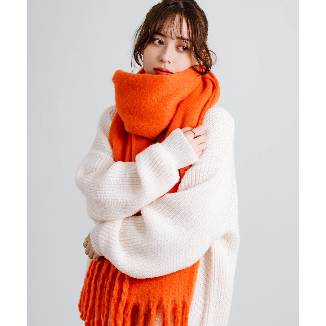 ロッキーモンロー Rocky Monroe ボリュームマフラー 大判ストール