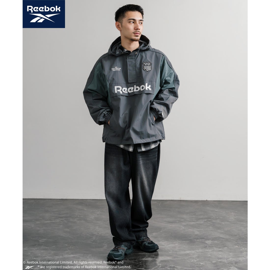 ロッキーモンロー Rocky Monroe Reebok ナイロンジャケット アノラック