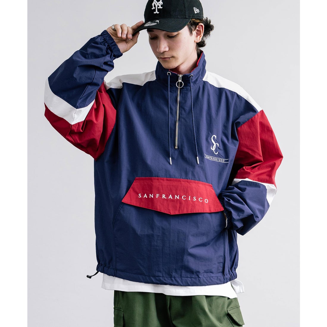 ロッキーモンロー Rocky Monroe ナイロンジャケット ハーフジップ