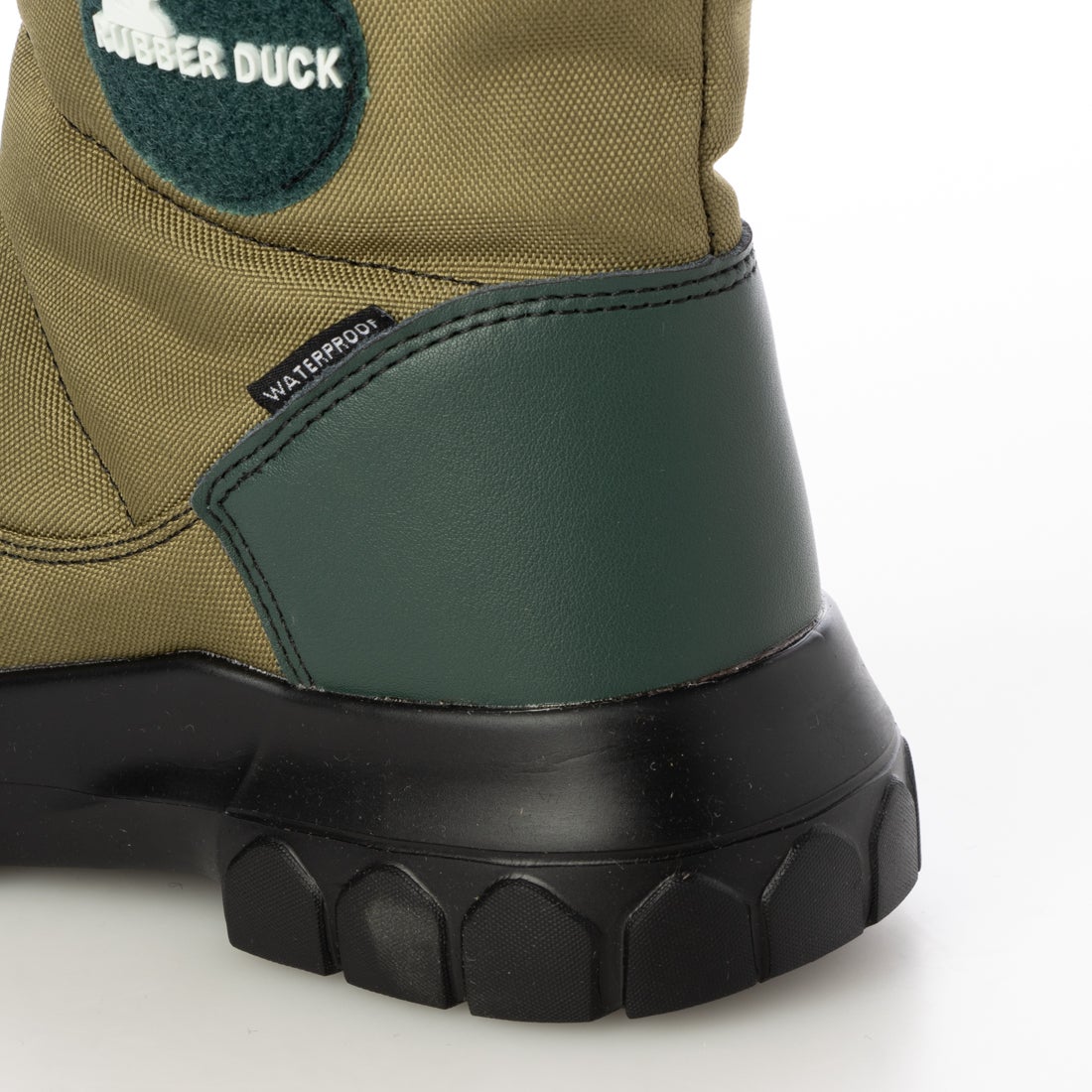 ラバーダック RUBBER DUCK センタージップスノーブーツ （カーキ雑材