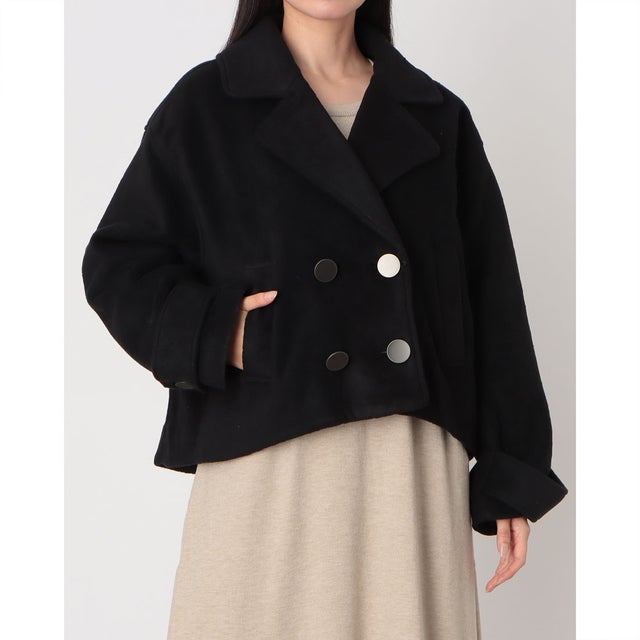 アプワイザーリッシェ Apuweiser-riche ライトカルゼケープコート （白