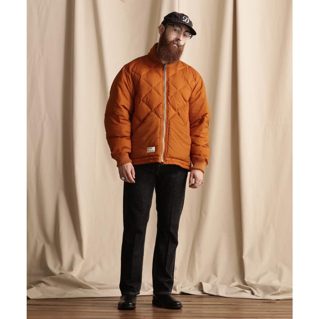 ショット Schott QUILTED DOWN JACKET/キルティング ダウンジャケット