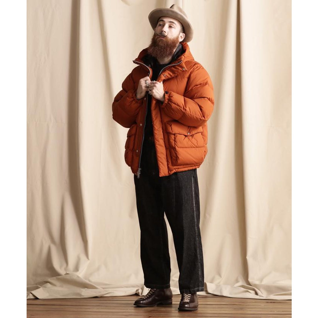 ショット Schott TOP TIRE HOODED DOWN JACKET/トップティア フード
