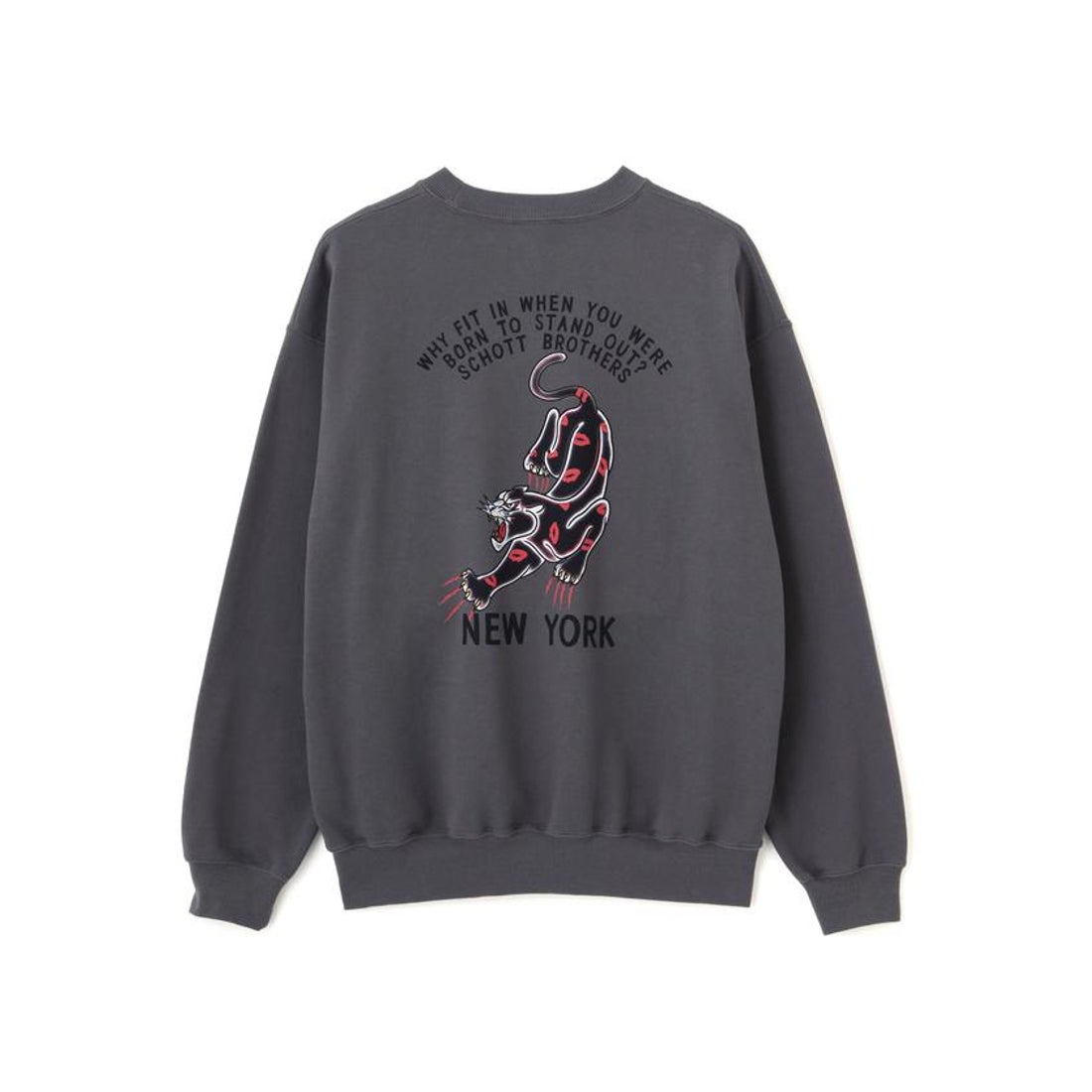 ショット Schott CREW SWEAT KISS PANTHER/クルーネックスウェット