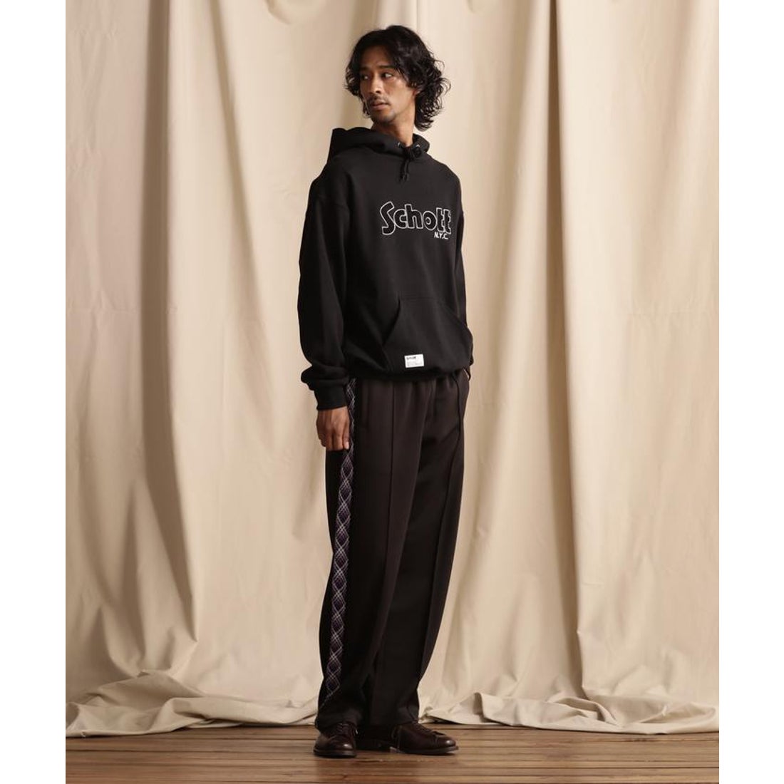 ショット Schott HOODED SWEAT SHENEEL LOGO /シニールロゴ パーカー
