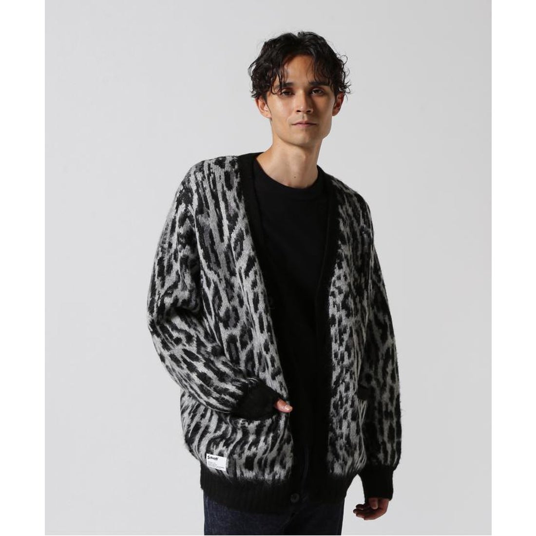 ショット Schott SHAGGY KNIT LEOPARD/シャギーニット レオパード